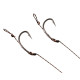 Готовий повідець Carp Pro 15см Sinking Braid 25 lb x8 PTFE Curved Shank №6