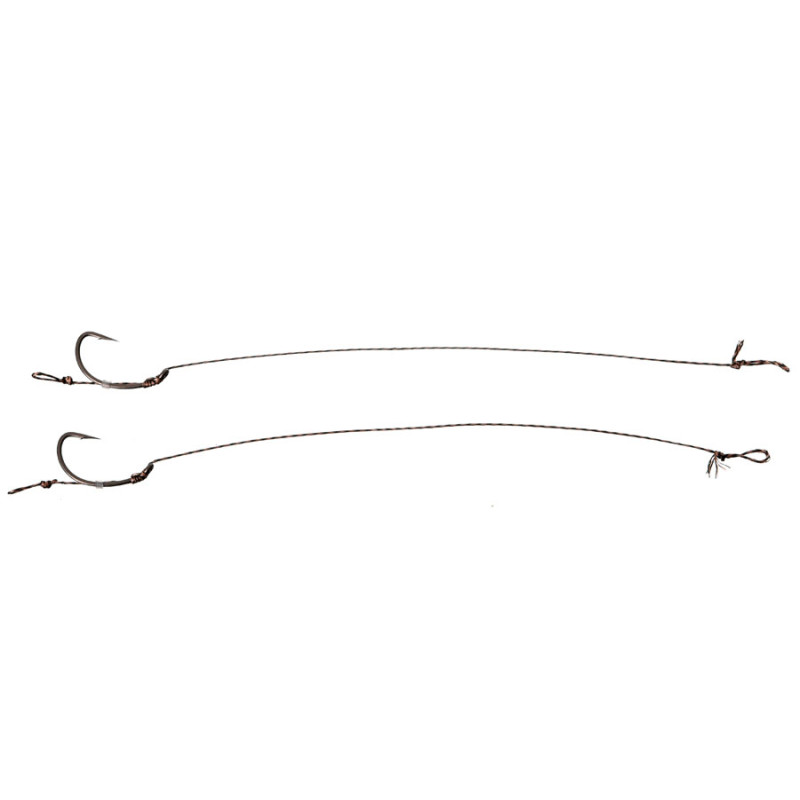 Готовий повідець Carp Pro 15см Sinking Braid 25 lb x8 PTFE Curved Shank №8