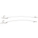 Готовий повідець Carp Pro 15см Sinking Braid 25 lb x8 PTFE Curved Shank №8