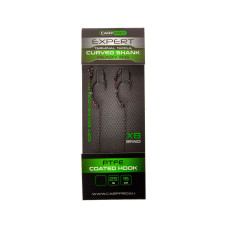 Готовий повідець Carp Pro 15см Sinking Braid 25 lb x8 PTFE Curved Shank №8