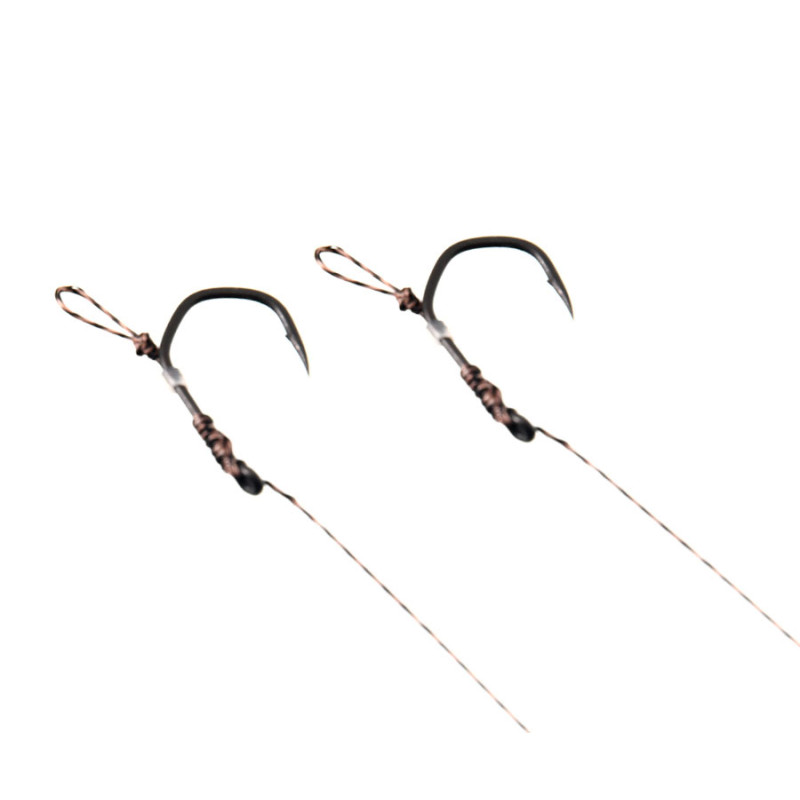 Готовий повідець Carp Pro 15см Sinking Braid 25 lb x8 PTFE Wide Gape Сapture №8