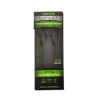 Готовий повідець Carp Pro Wide Gape In-Turned Ready Rig 15см Sinking Braid 25 lb x8 PTFE №4