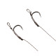 Готовий повідець Carp Pro Wide Gape In-Turned Ready Rig 15см Sinking Braid 25 lb x8 PTFE №6