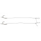Готовий повідець Carp Pro Wide Gape In-Turned Ready Rig 15см Sinking Braid 25 lb x8 PTFE №6