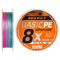 Шнур Select Basic PE 8X Multicolor 150m #0.6/0.10mm 12lb/5.5kg