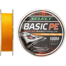 Шнур Select Basic PE Orange 150m 0.12mm 12lb/5.6kg