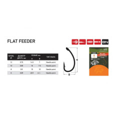 Гачок Fishing ROI Arm Carp Flat Feeder №12