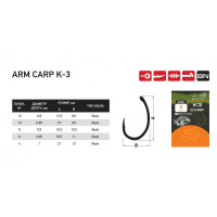 Гачок короповий Fishing ROI Arm Carp K3 №6