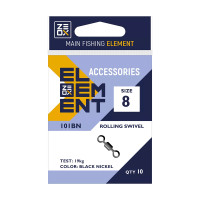 Вертлюг ZEOX Rolling Swivel 101BN №3(8шт)