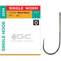 Гачок GC Single Worm 1234BN №2(6шт)