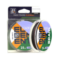 Повідковий матеріал ZEOX Element Leader Braid 25м Camo 0.18мм