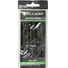 Оснащення GC Heli Rigs 75см 50lb (3шт) Camo Green