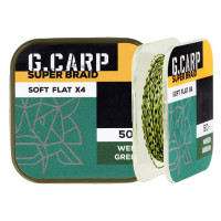 Повідковий матеріал GC G.Carp Super Braid Soft Flat X4 50м 25lb Weed Green NEW 2024
