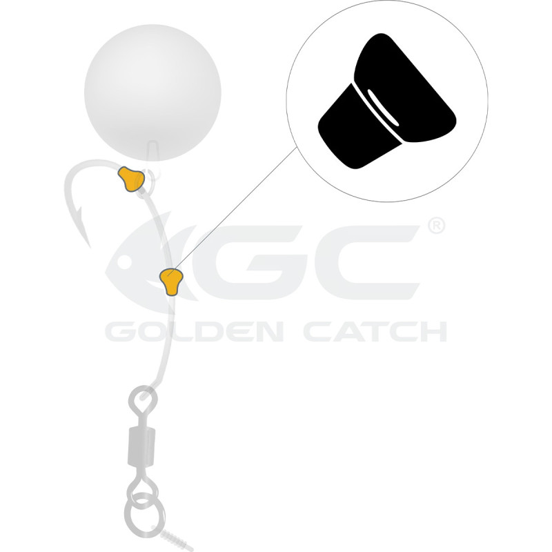 Стопор GC G.Carp Hook Ring Stops S(20шт)