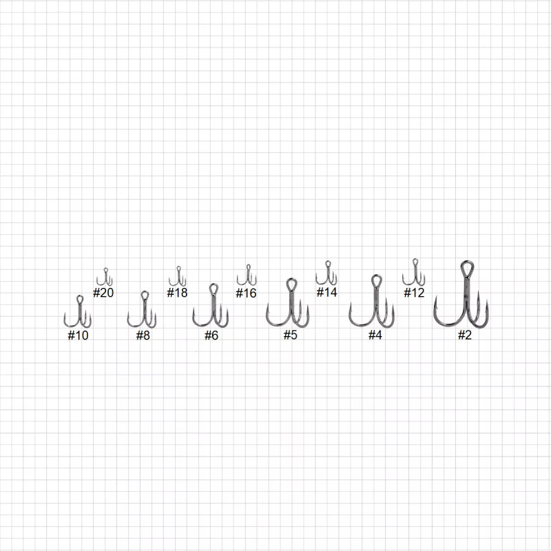 Гачок GC трійник Treble 3036BN №8 (6шт)