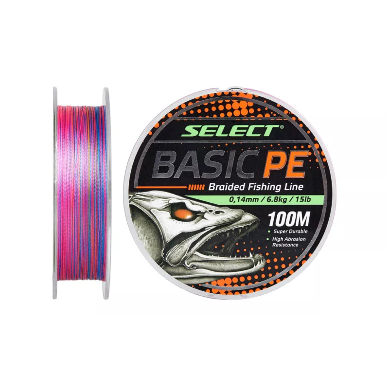 Шнур Select Basic PE Multicolor 150m 0.06mm 6lb/3kg