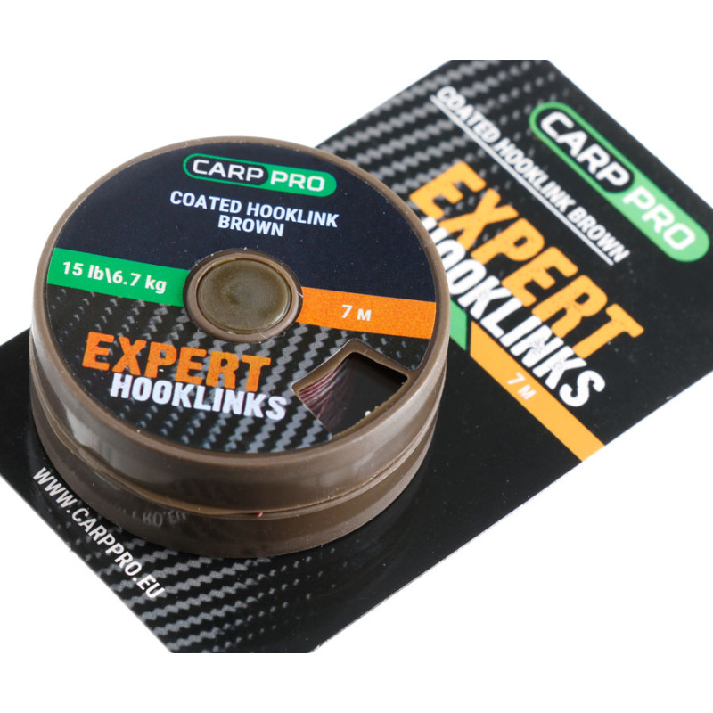 Повідковий матеріал в оболонці Carp Pro 25 lb 7 м коричневий