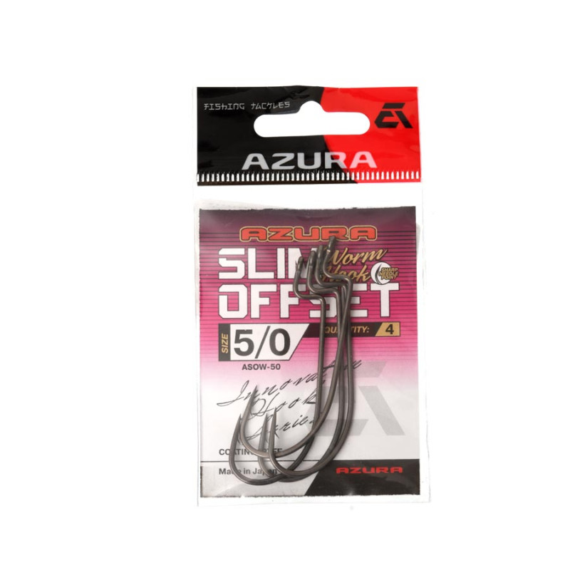 Гачки Azura Slim Offset Worm Hook №3/0