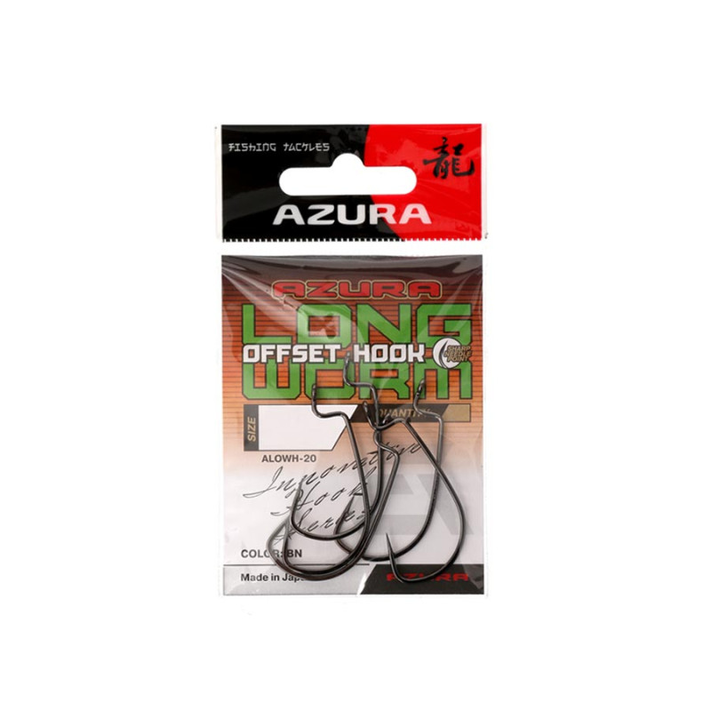 Гачок офсетний Azura Long Offset Worm Hook #1/0