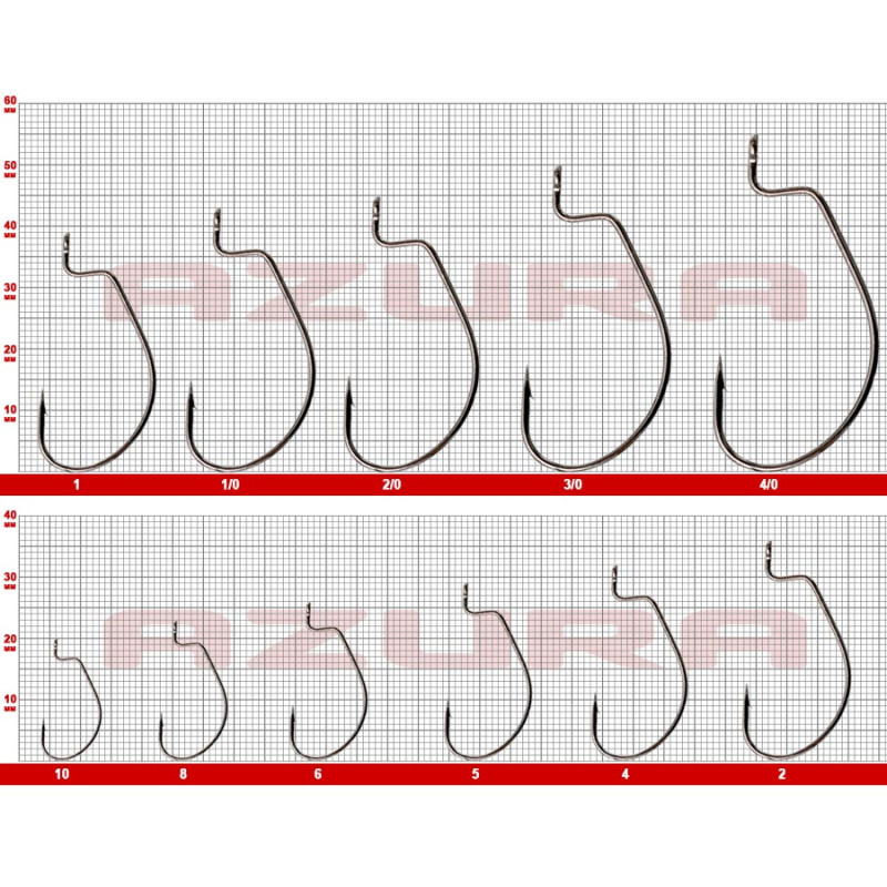 Гачки Azura Finesse Offset Hook №1/0