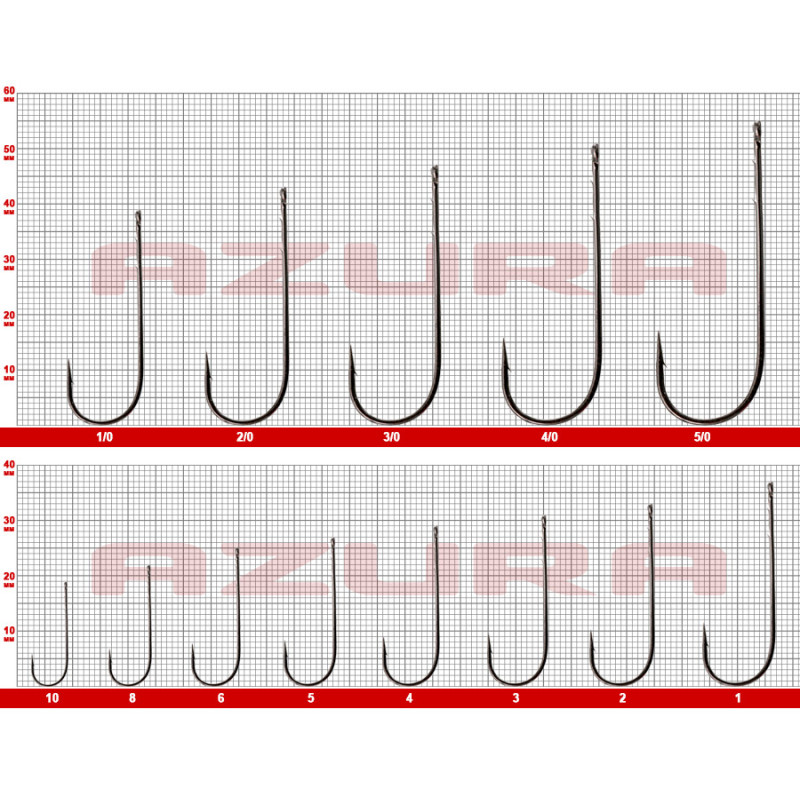 Гачок Azura Long Worm Hook #5/0