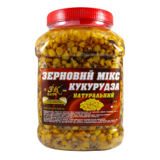Зерновий МІКС КУКУРУДЗА (натуральний), 3л ТМ 3KBaits