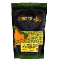 Пеллетс пилячий "Горох + Кукурудза" 4 мм. 1 кг ТМ Трофей