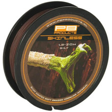 Повідковий матеріал у жорсткій оболонці PB Products Skinless 20m 15lb Silt