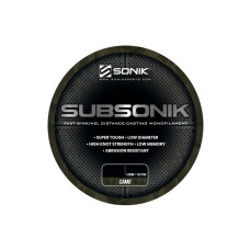 Волосінь SONIK SUBSONIK CAMO FISHING LINE – BREAKING ALL STRAINS 0,31mm 1200M