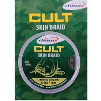 Повідковий матеріал у матовому обплетенні Climax CULT Skin Braid 30 lb Camou Green