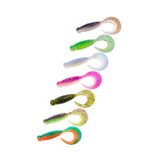  Твістер Veduta Curly Classic 2.2" 7шт колір мікс M18 (01, 02, 03 ,09, 18, 25, 28)