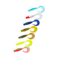 Твістер Veduta Curly Classic 2.2" 7шт колір мікс M20 (05, 15RH, 17, 21, 23, 24, 29)