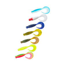 Твістер Veduta Curly Classic 2.2" 7шт колір мікс M20 (05, 15RH, 17, 21, 23, 24, 29)