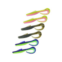 Твістер Veduta Mad Twist 2.6" 6шт колір мікс M6 (08, 13, 27)