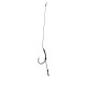 Короповий повідець ручної роботи 14см 9.1кг Гачок GC G.Carp Curve Shank TF №4 волос 12мм