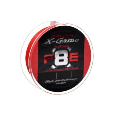 Шнур Azura X-Game PE X8 Fiery Red 150м #0.6 0.128мм